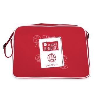 My travel memorises passport - white - Retro Bag - red/white - Back