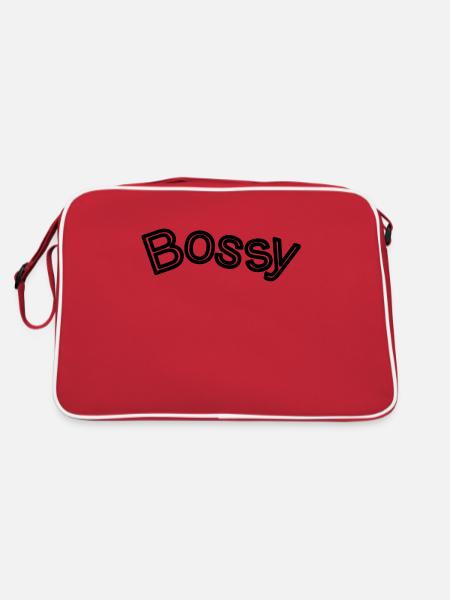 Bossy2 - Retro Tasche - Rot/Weiß - Hinten