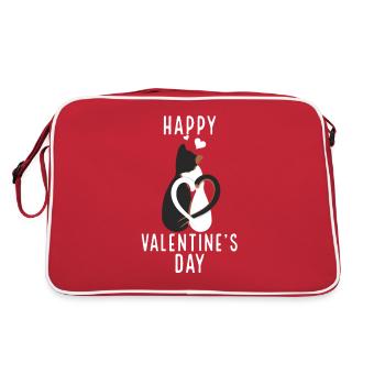 Saint-Valentin, Saint-Valentin, Saint-Valentin - Sac Retro - rouge/blanc - Dos