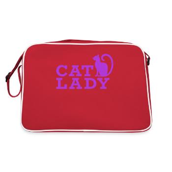 Chat dame chats dame - Sac Retro - rouge/blanc - Dos