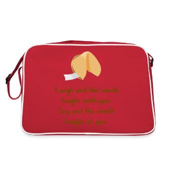Rire et pleurer - Sac Retro - rouge/blanc - Dos