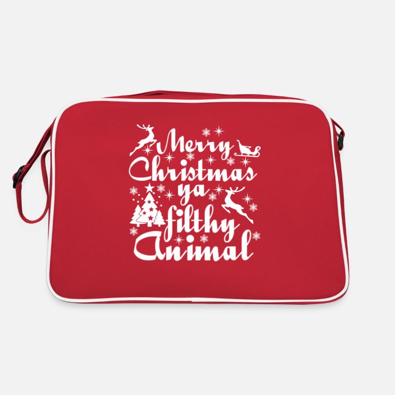 Noël, noël, noël, noël, noël, noël - Sac Retro - rouge/blanc