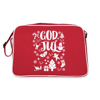Joyeux Noël, Joyeux Noël, Joyeux Noël - Sac Retro - rouge/blanc - Dos