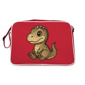 Carcha Chibi - Retro Tasche - Rot/Weiß - Hinten