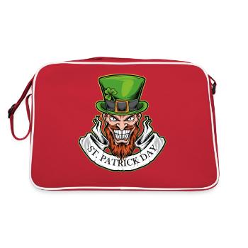 Sourire le jour de la Saint-Patrick - Sac Retro - rouge/blanc - Dos