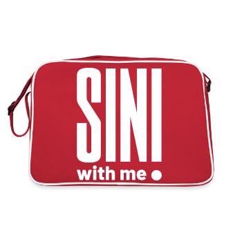 SIN with me white - Retro Bag - red/white - Back