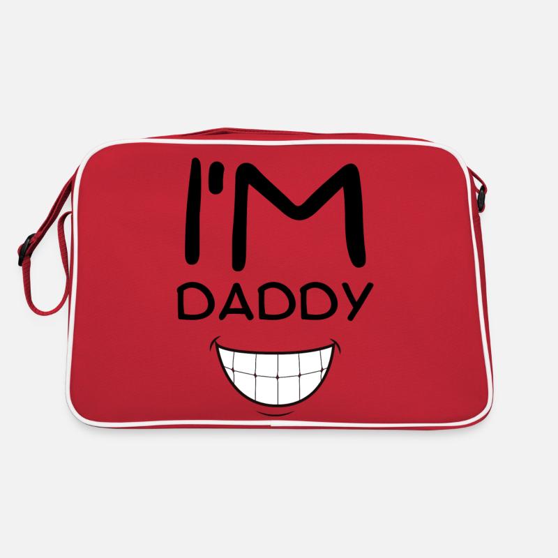 I´m Daddy - Retro Tasche - Rot/Weiß