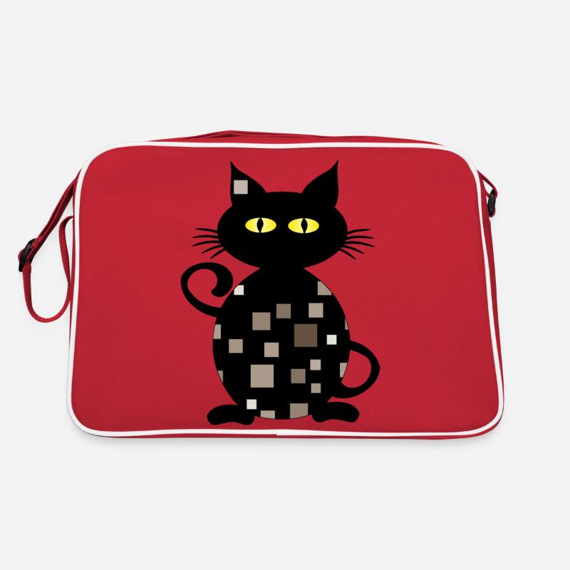 Katze Retro Tasche