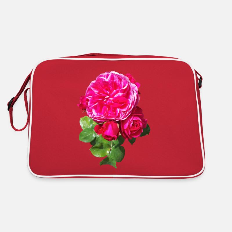 Pink spring rose Retro Bag