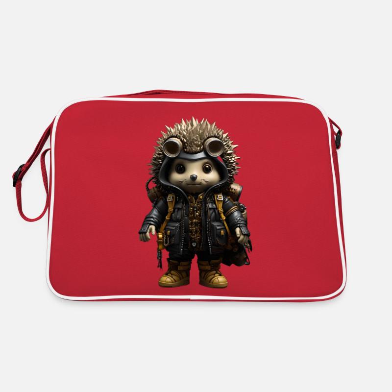 Mister Spike Cool - Retro Tasche - Rot/Weiß