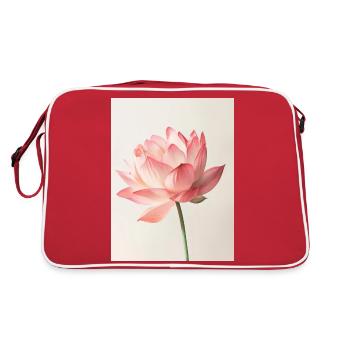2024 May Poster Pink Beauty 1 - Retro Tasche - Rot/Weiß - Hinten