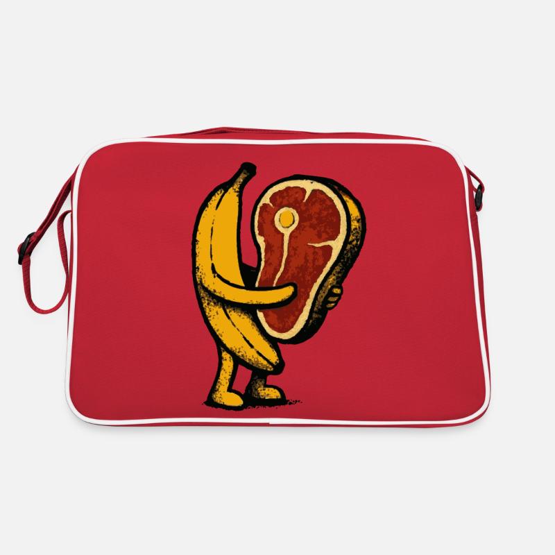 Banane mit Fleisch Retro Tasche