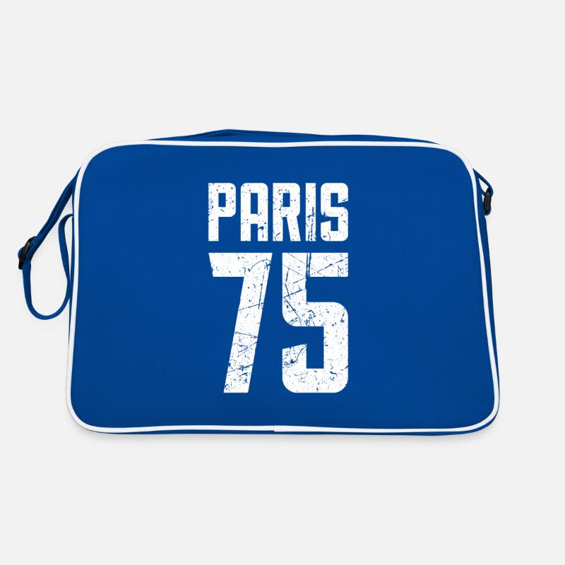 Paris 75 Frankreich Kennzeichen Retro Tasche