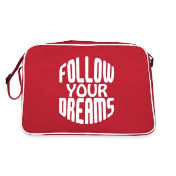 Suivez vos rêves - Sac Retro - rouge/blanc - Dos