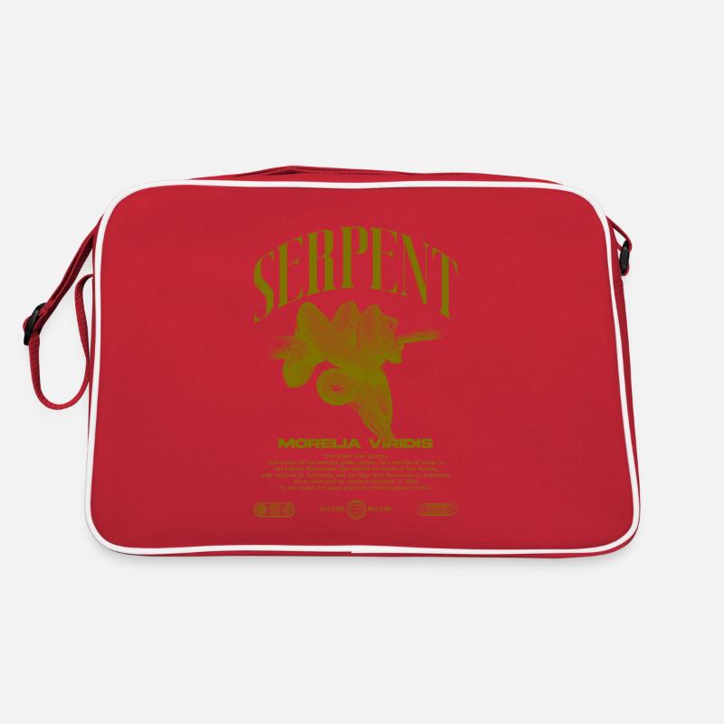 Green Tree Python Modern Reptile Keeper Streetwear Retro Bag