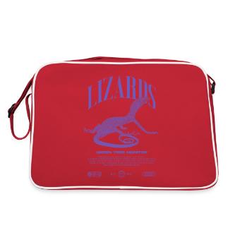 Moniteur d’arbre vert Streetwear gardien de lézard - Sac Retro - rouge/blanc - Dos