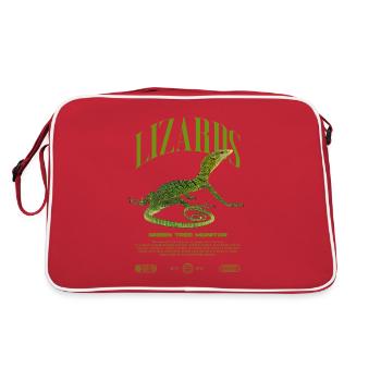 Moniteur d’arbre vert Streetwear gardien de lézard - Sac Retro - rouge/blanc - Dos