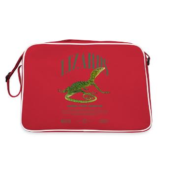 Moniteur d’arbre vert Streetwear gardien de lézard - Sac Retro - rouge/blanc - Dos