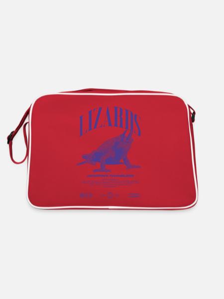 Jackson's Chameleon Streetwear Lizard Keeper - Retro Bag - red/white - Back