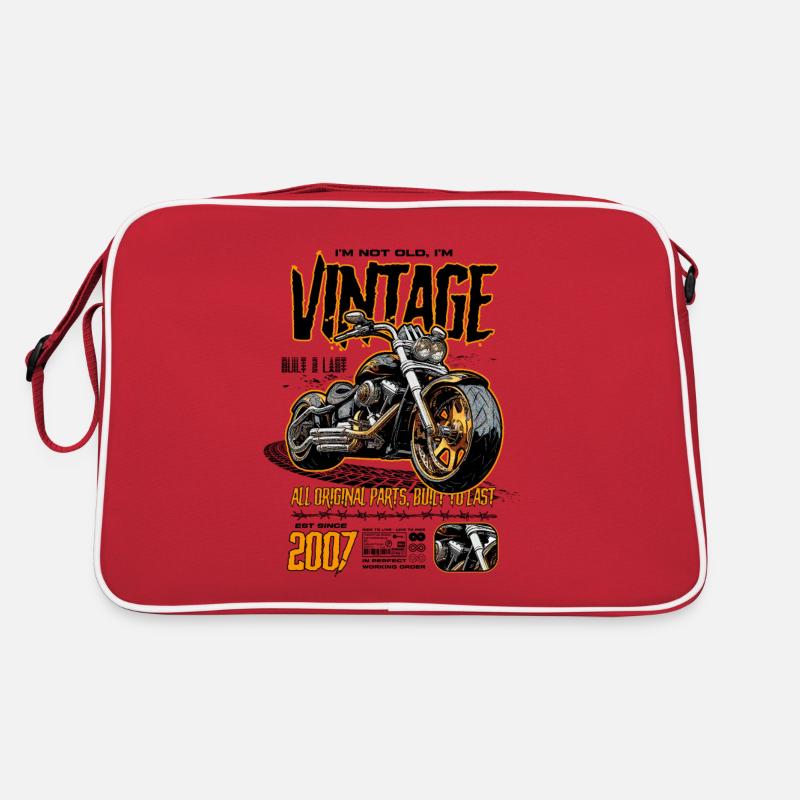 Motorradfahrer Motorrad Geburtstag 2007 Retro Tasche