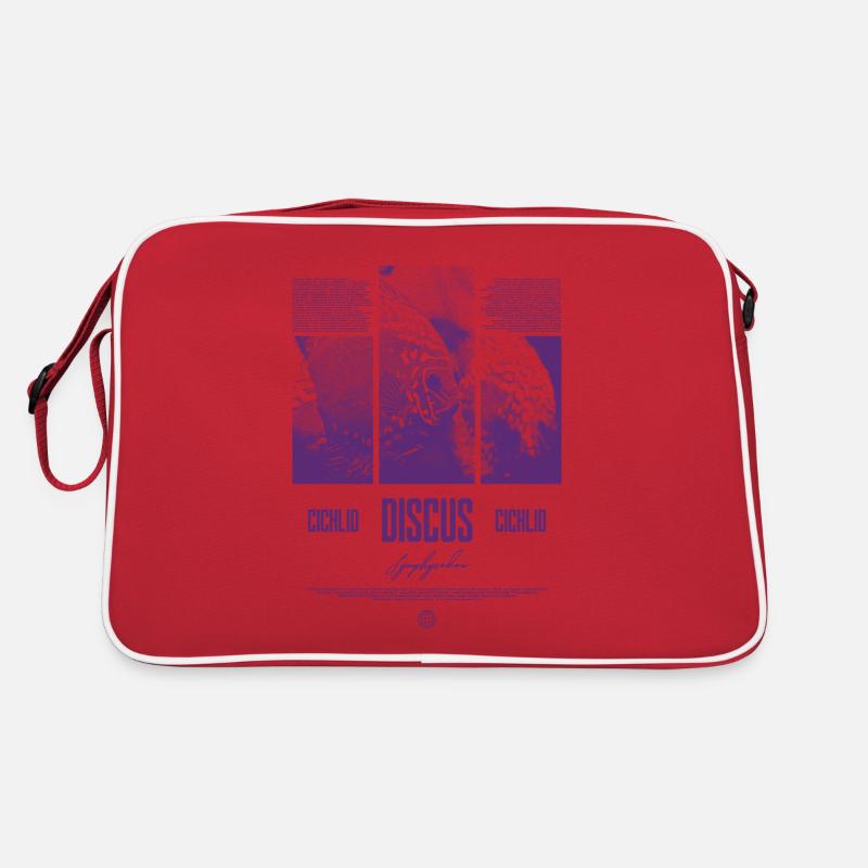 Discus Fish Cichlid Aquarium Fish Keeper Retro Bag