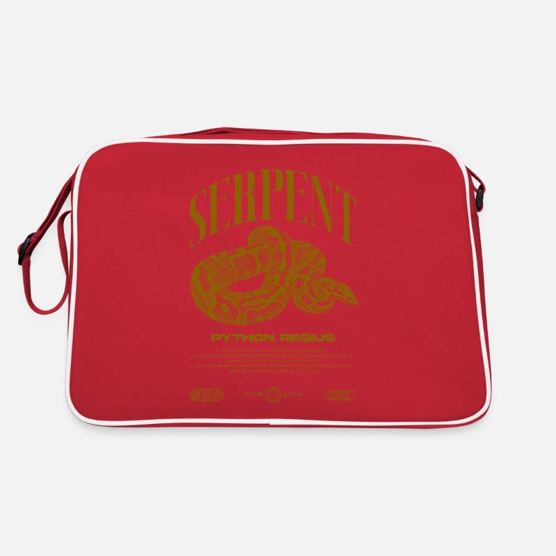 Ball Python Moderne Reptilienwärter Streetwear Retro Tasche