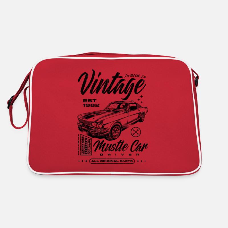 Ich bin nicht alt, ich bin ein Oldtimer, Oldtimer, Jahrgang 1982 Retro Tasche