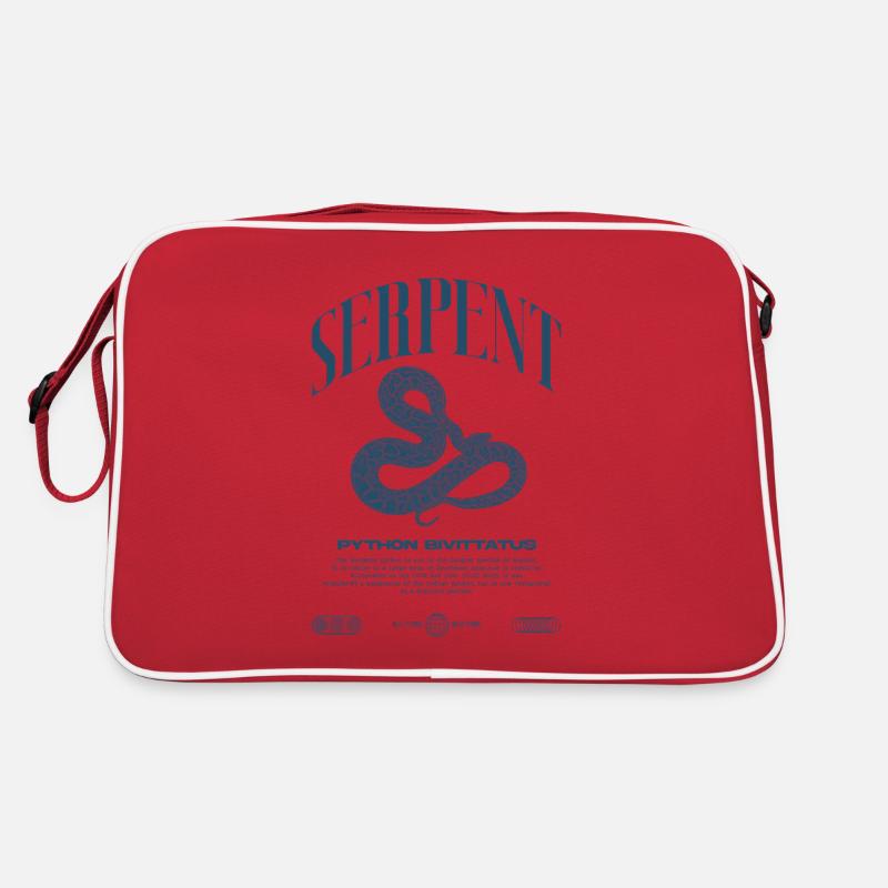 Burmese Python Modern Reptile Keeper Streetwear Retro Bag