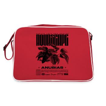Aquascaping Anubias Plante Aquatique Fish Keeper - Sac Retro - rouge/blanc - Dos