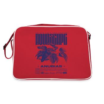 Aquascaping Anubias Plante Aquatique Fish Keeper - Sac Retro - rouge/blanc - Dos