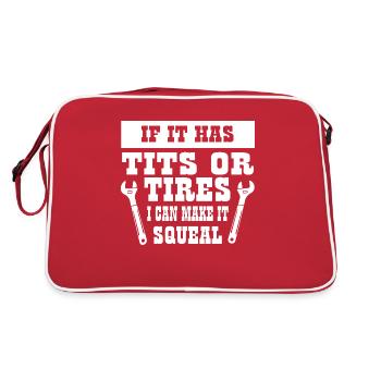 Car car - Retro Bag - red/white - Back