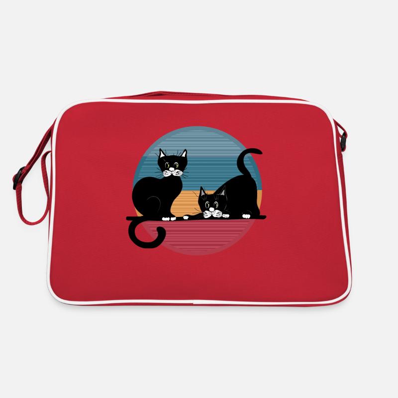 Katzen Retro Tasche