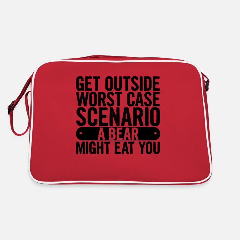 Get Outside, Worst Case Scenario A Bear Eats You11 Retro Bag