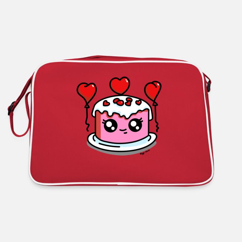 gâteau saint valentin couleurs Sac Retro