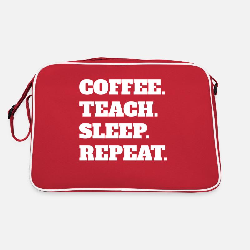 Lehrer Kaffee Lehrerin Kaffeetasse Schule Klasse Retro Tasche