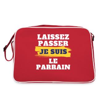 Laissez passer je suis le parrain - Sac Retro - rouge/blanc - Dos