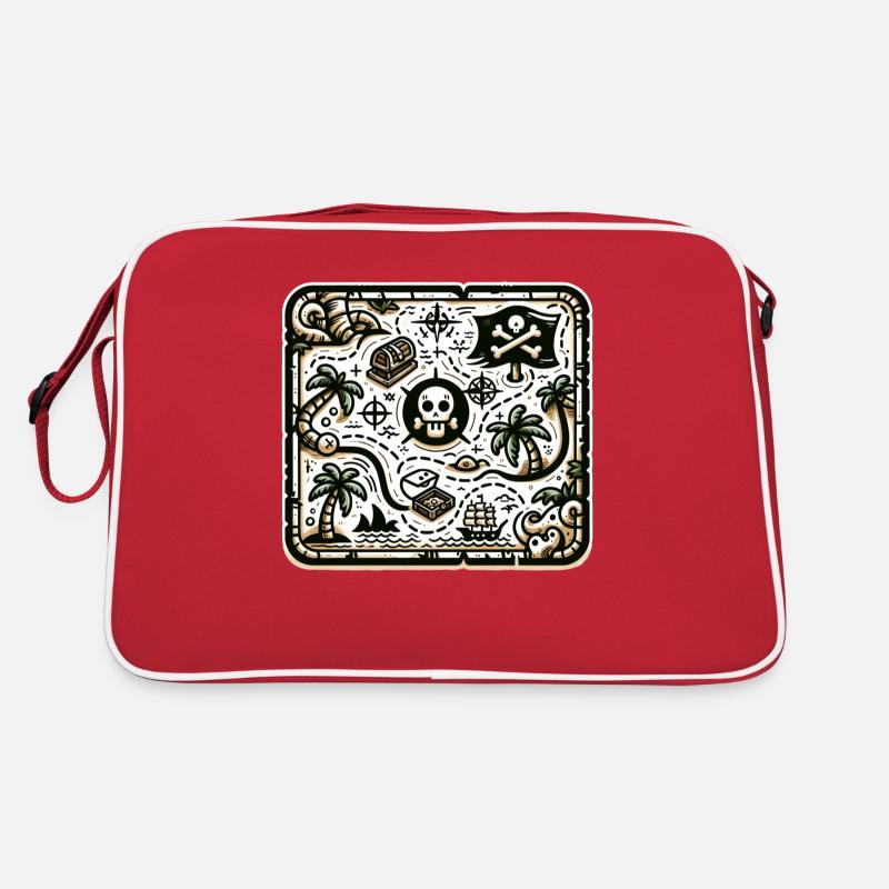 Treasure map Retro Bag