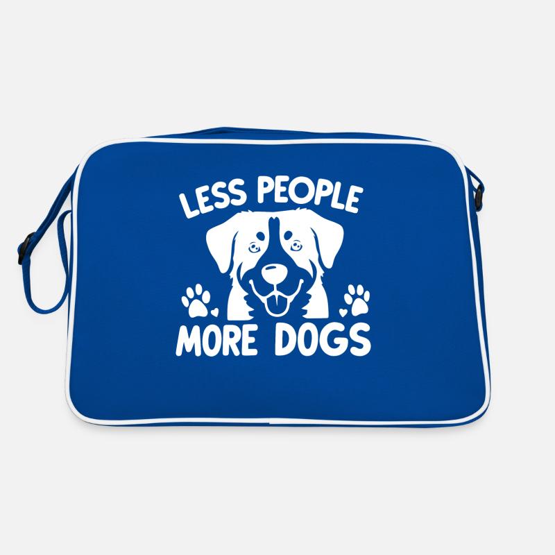 Moins de gens, plus de chiens Sac Retro