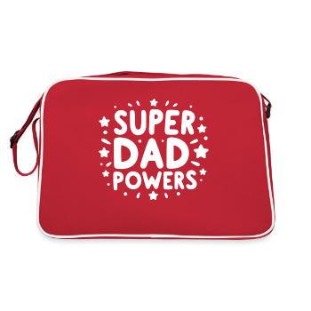 Super Dad Powers - Retro Bag - red/white - Back