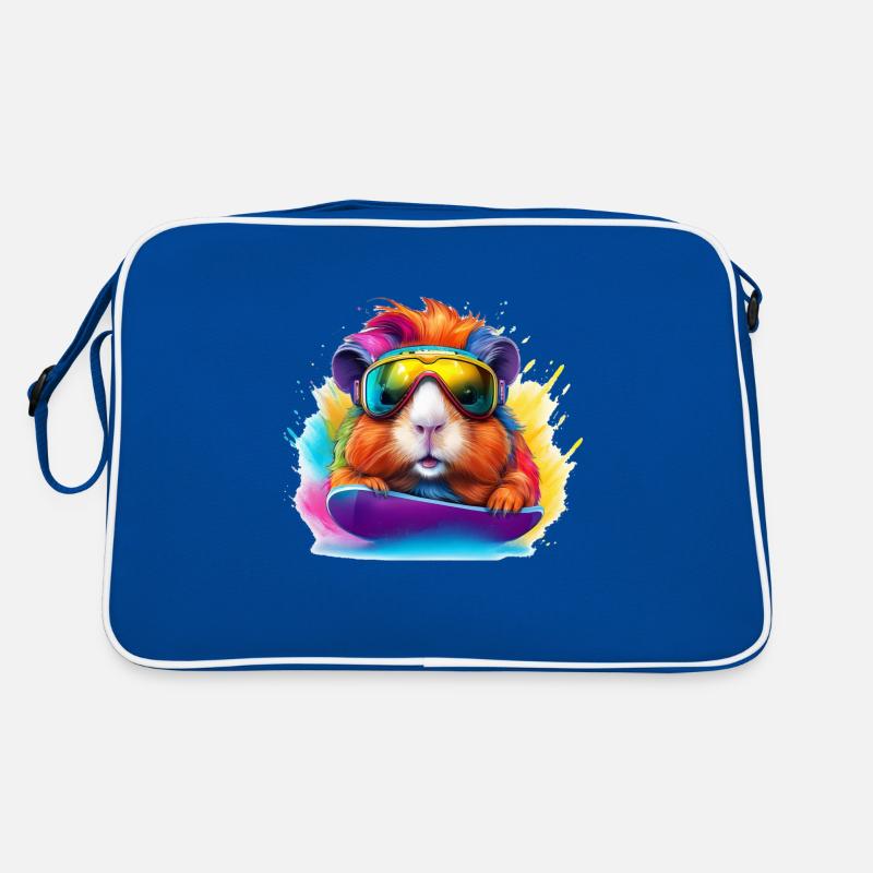 Cool guinea pig snowboard surfboard Retro Bag