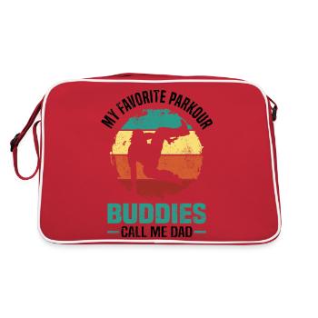 Parkour - Sac Retro - rouge/blanc - Dos