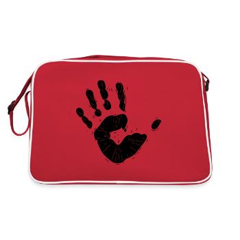 Empreinte de main vintage Vector - Sac Retro - rouge/blanc - Dos