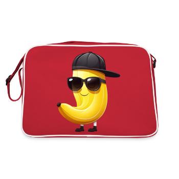 Cool Banana Gangster - Hip Hop Style Design - Sac Retro - rouge/blanc - Dos