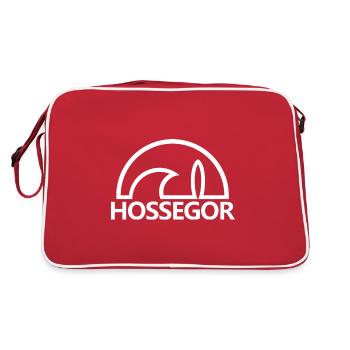 Hossegor soleil planche de surf blanc minimaliste - Sac Retro - rouge/blanc - Dos