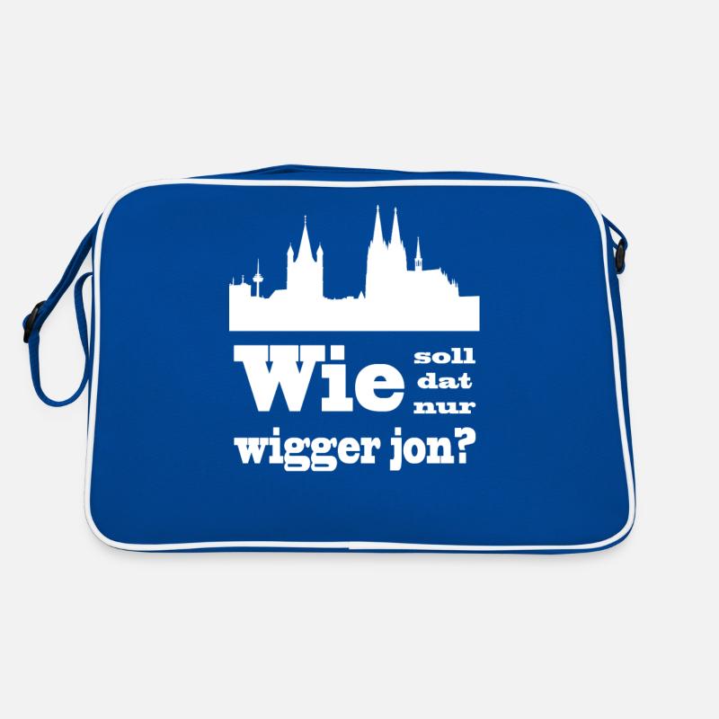 Köln / Kölsch: Wie soll dat nur wigger jon? Retro Tasche