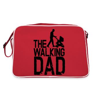 The Walking Dad - Retro Tasche - Rot/Weiß - Hinten