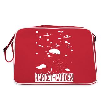 Vintage de la seconde guerre mondiale - Airborne - Parachutiste - Parachutes - Sac Retro - rouge/blanc - Dos