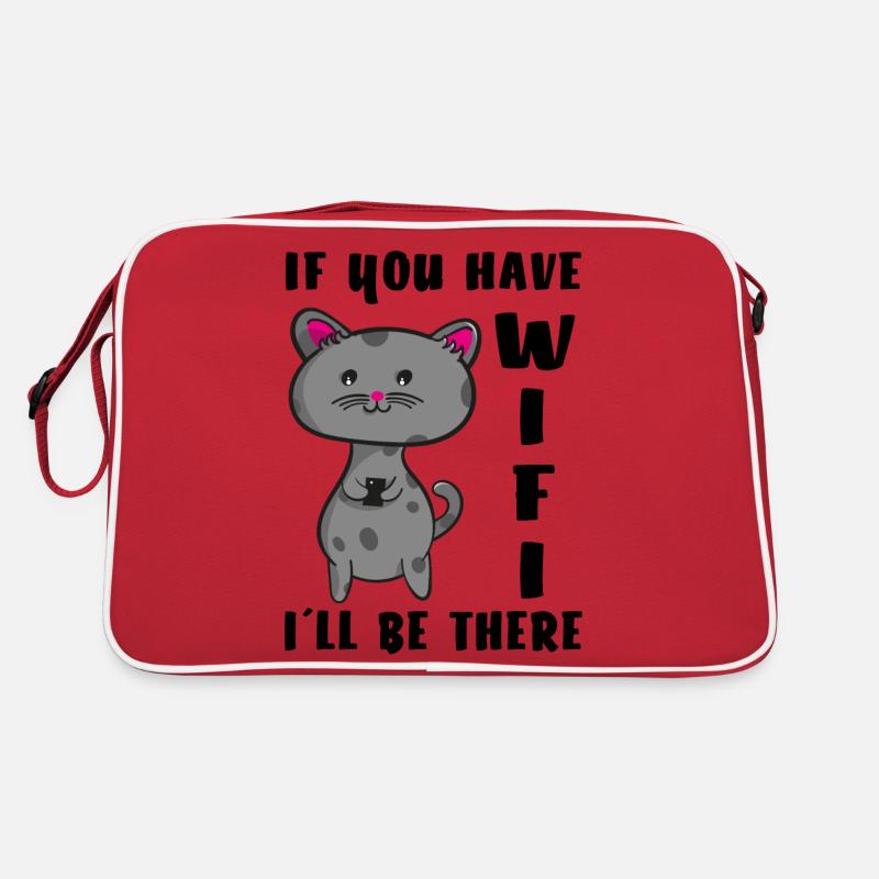 Le chat a besoin du WiFi Sac Retro