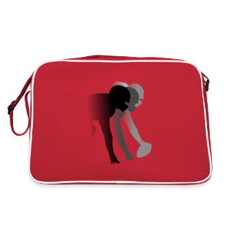 Joueur de football - Sac Retro - rouge/blanc - Dos
