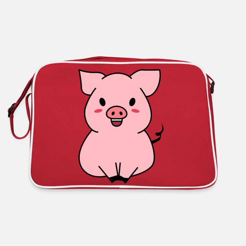 Süßes Schwein Retro Tasche